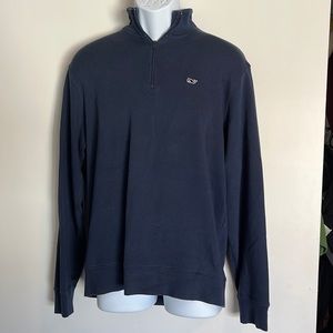 Vineyard Vines Men’s Medium navy blue quarter zip sweatshirt